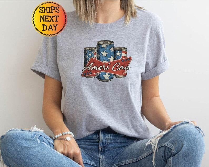 Fourth of July Shirt, 4th of July Tee, American Flag Tshirt, Ameri Can T Shirt, USA Shirt, Independence Day, Patriotic...