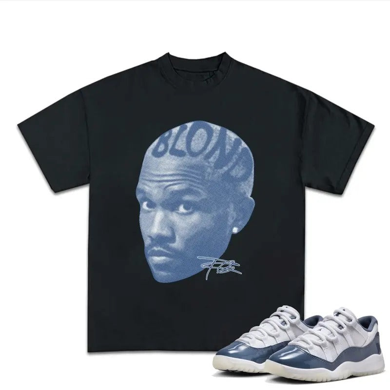Frank Blond T-shirt, 11S Diffused Blue Unisex Shirt, Shirt To Match Sneaker, Streetwear Y2k Shirt Tshirt Oversized Clothe...