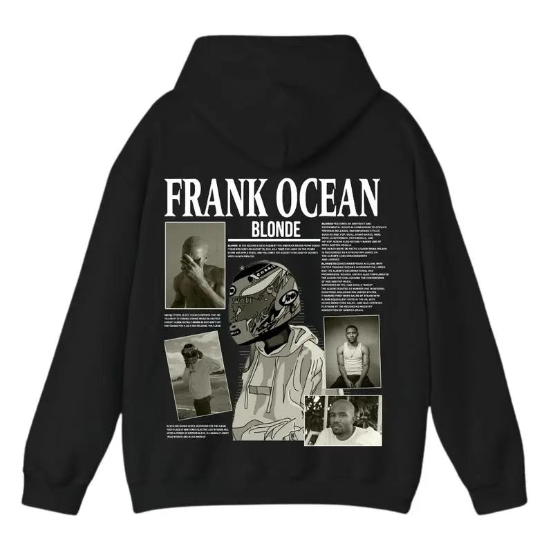 Frank Ocean BLOND Crewneck Sweatshirt T-shirt Hoodie, Y2k Style Menswear T-Shirt Underwear Cotton | WearSparks.com
