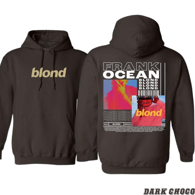 Frank Ocean Blond Album Design - Music Fan Hoodie - Trendy and Artistic Menswear Sweaters T-Shirts, Sweatshirt