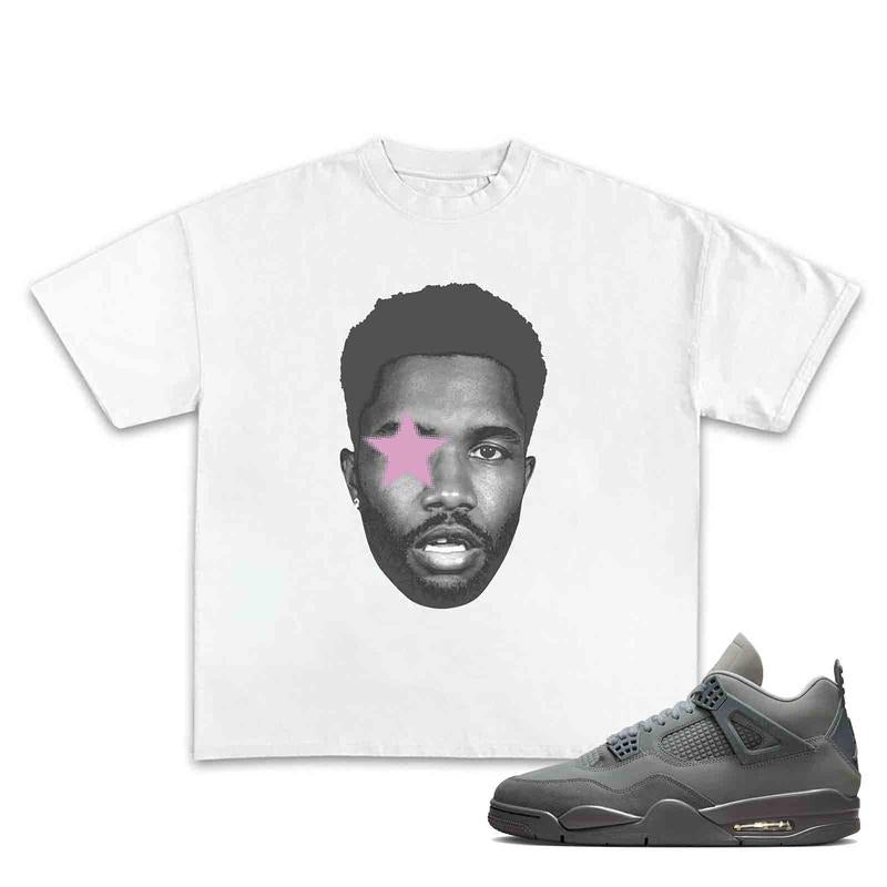 Frank Star Pink Blond Graphic T-shirt, Shirt to Match Sneaker 4s Retro Wet Cement Cotton Menswear Top Clothing Hoodie,...