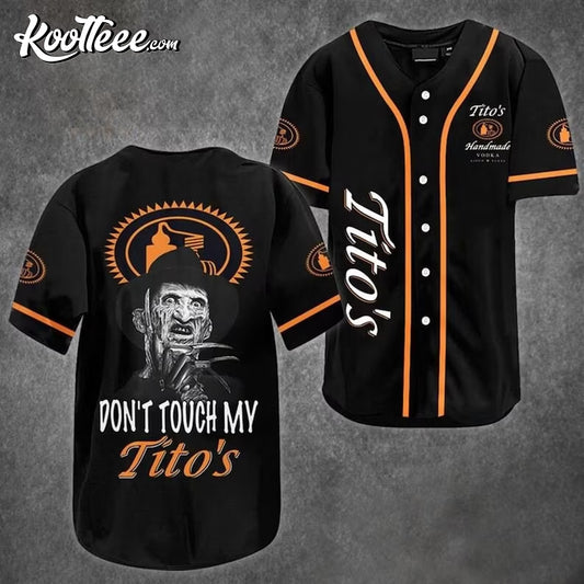 Freddy Krueger Dont Touch My Tito’s Baseball Jersey