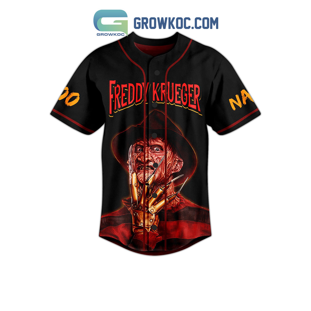 Freddy Krueger Every Town Has An Elm Street Personalized Baseball Jersey