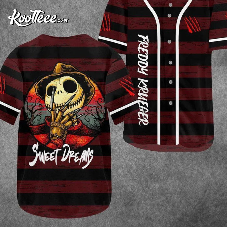 Freddy Krueger Horror Baseball Jersey