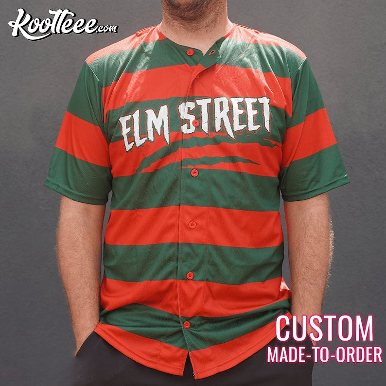 Freddy Krueger Nightmare On Elm Street Horror Custom Baseball Jersey