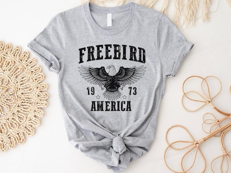 Free Bird Shirt, Old School Band t-shirt, Rock Band Tee, Rock Lover Shirt, Gift For Her Hoodie, Sweatshirt | WearSparks.com