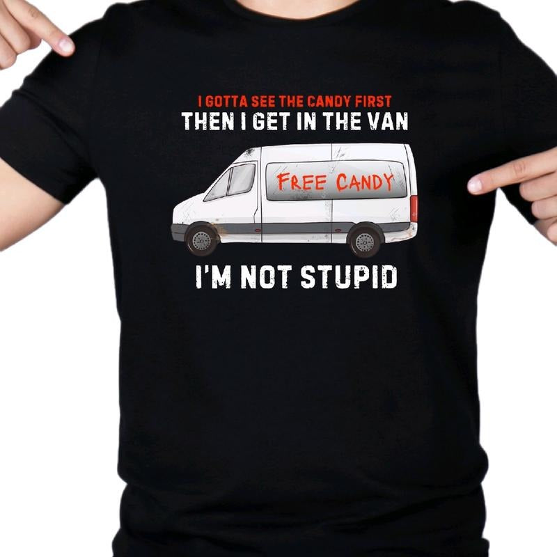 Free Candy Men's Casual T-Shirt for Soft and Comfortable Fabric Breathable Menswear Top, Crewneck funny meme Hoodie,...