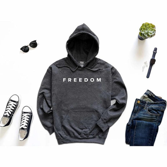 FreeDom Charlie Kirk Hoodie Patriotic Graphic Pullover Memorial Top Political Activism Apparel Unisex Streetwear USA Flag...