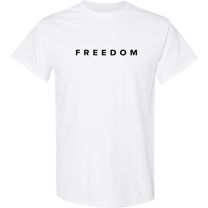 Freedom Classic Cotton Shirt Regular Fit Casual- Charlie Kirk R.I.P Tee, 2 Sided Graphic Design Unisex Cotton T-shirt for...