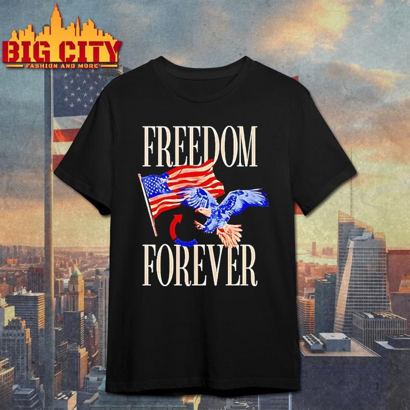 Freedom Forever Eagle Usa Flag Shirt
