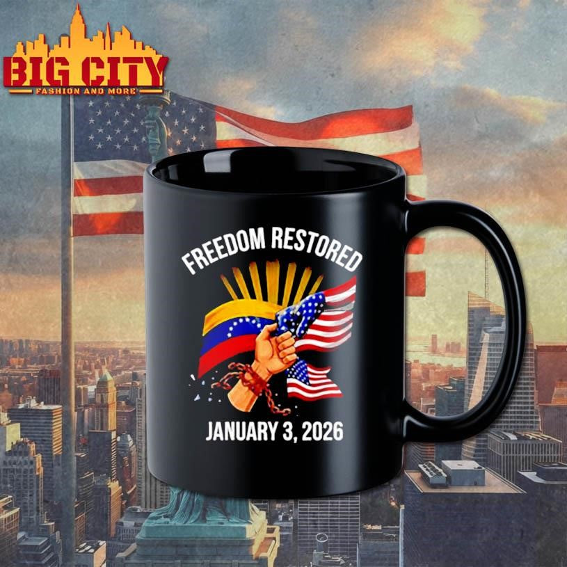 Freedom restored january 2026 Venezuela freedom flag shirt