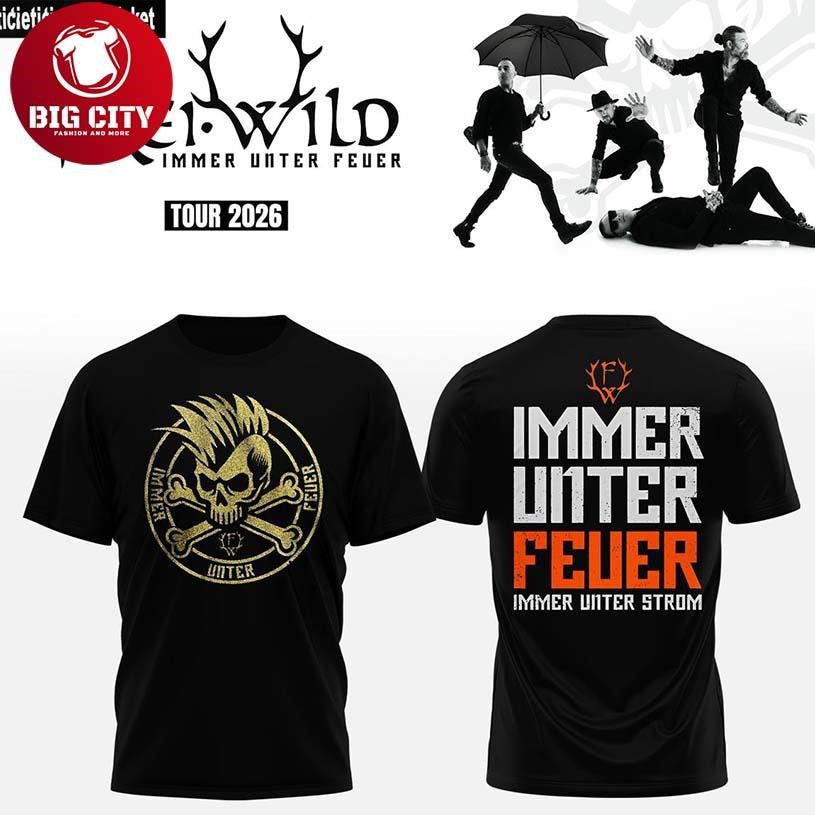 Frei.Wild Immer Unter Feuer 2026 Tour Celebrate Two Sided Shirt