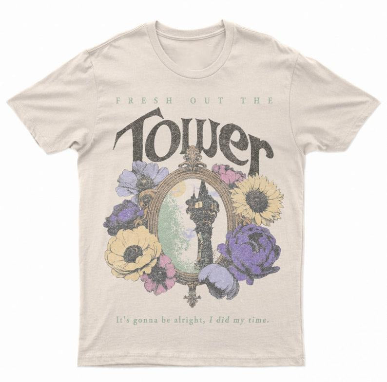 Fresh Out The Tower Tee, Theme Park Tshirt Gift Men's T-Shirt Hoodie, Sweatshirt | WearSparks.com