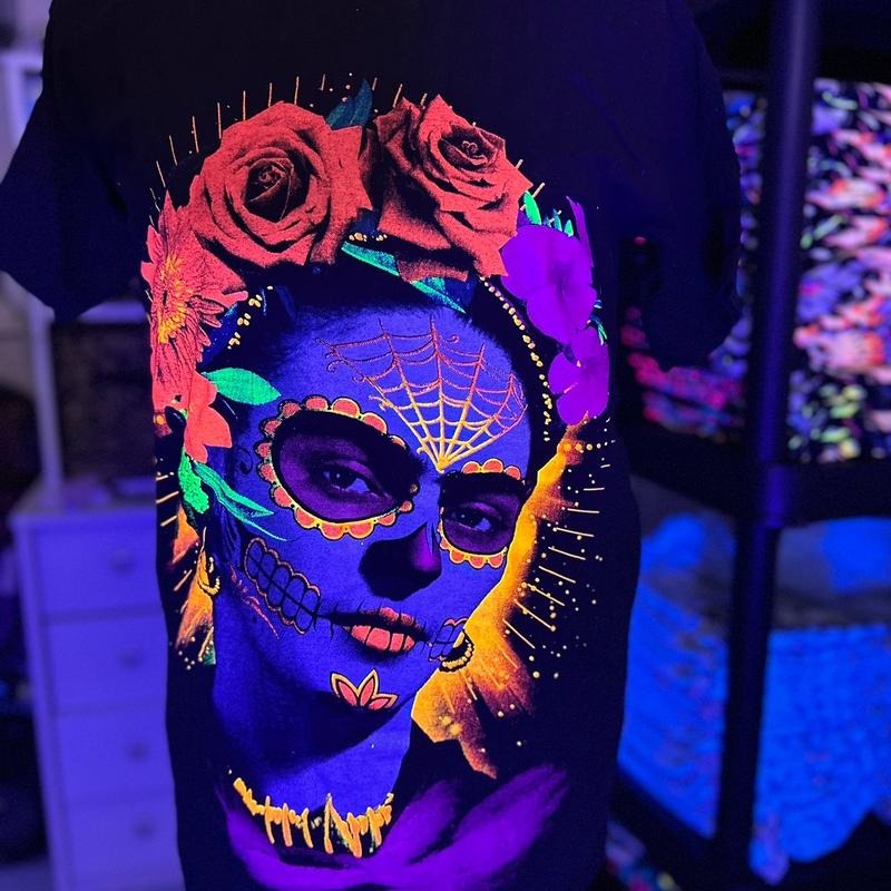 Frida catrina doble vista t-shirt Casual Cotton Black Hoodie, Sweatshirt | WearSparks.com