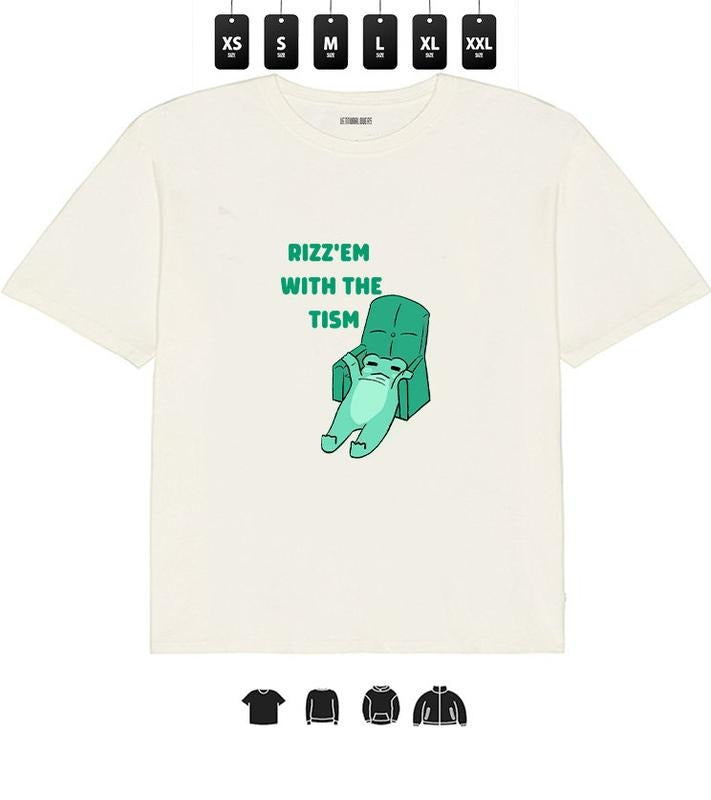 Frog Rizz Em with The Tism T-Shirt, Unisex T-Shirt, Gifts Hoodie, Sweatshirt | WearSparks.com