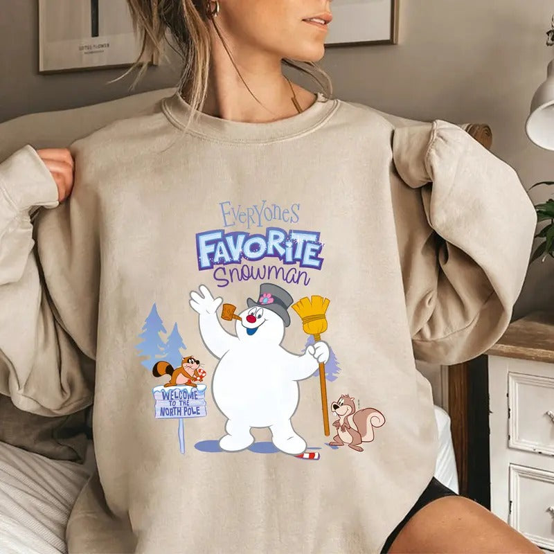 Frosty Snowman Shirt, Merry Christmas Sweatshirt, Funny Frosty Shirt, Everyone Favorite Snowman Shirt, Cartoon Movie Tee...