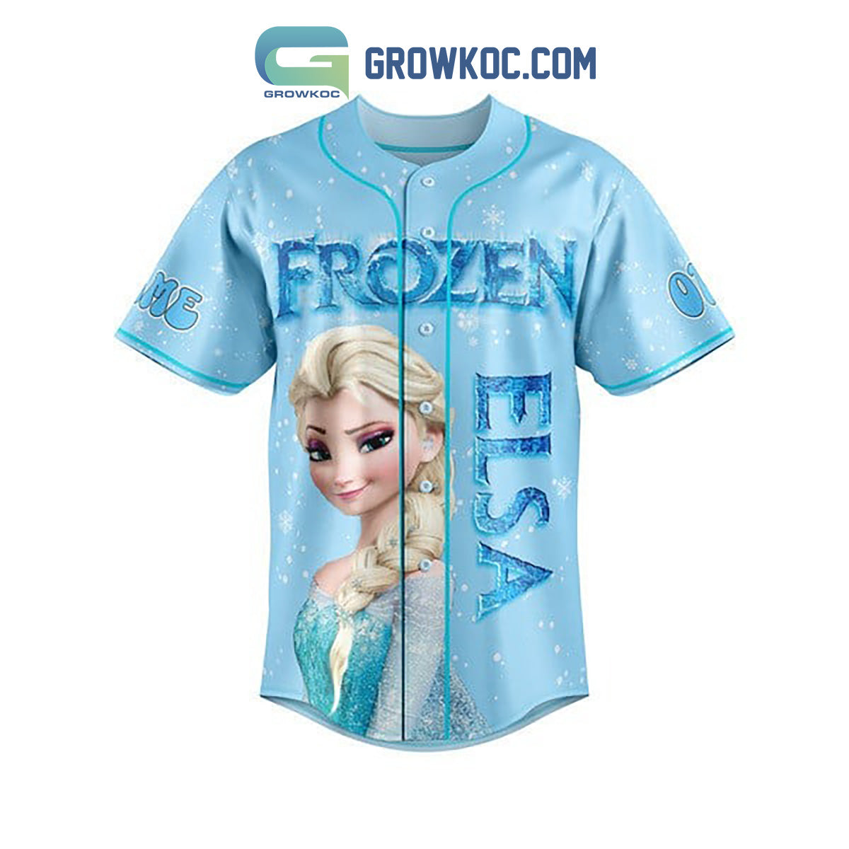 Frozen Elsa I’m The Big Sister Let It Go Custom Name Personalization Christmas Baseball Jersey