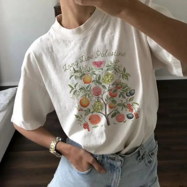 Fruits of Palestine T-Shirt, Watermelon tshirt, Fruit Hoodie, Palestine Olive Tree, Palestine tshirt, Fig Sweatshirt...
