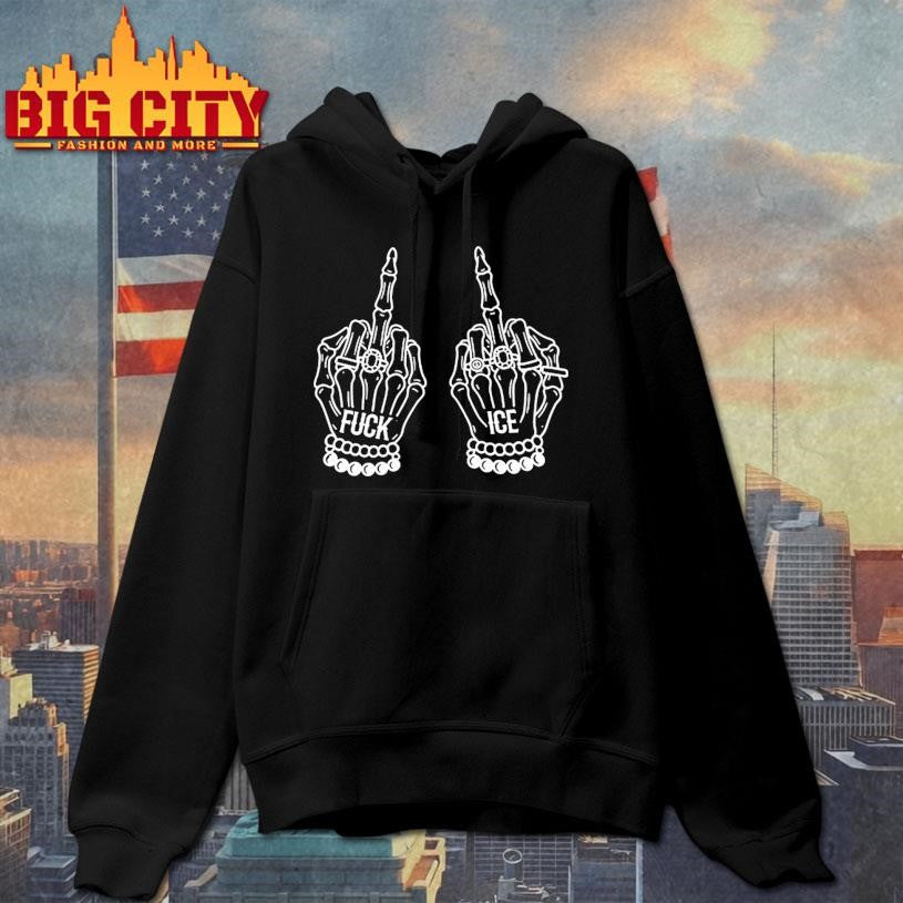 Fuck Ice Middle Finger Shirt