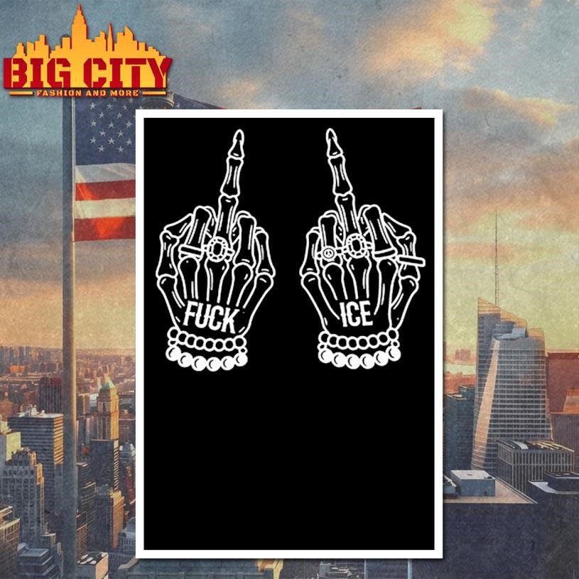 Fuck Ice Middle Finger Shirt