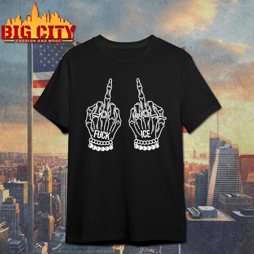 Fuck Ice Middle Finger Shirt