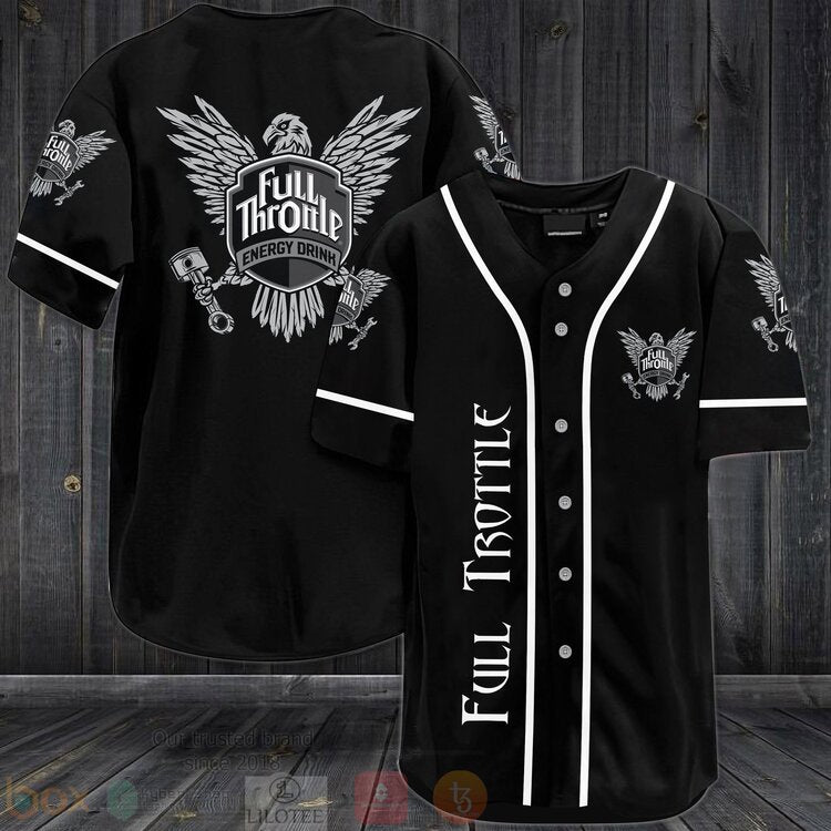 FASHION Full Throttle Baseball Jerseys Botton Shirt