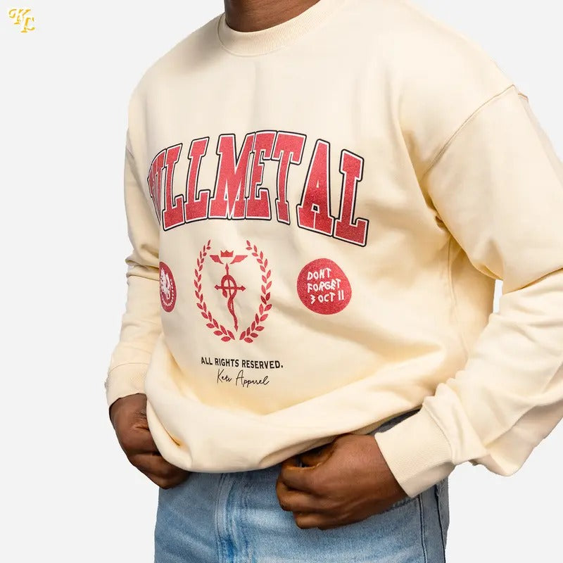 Fullmetal Alchemist Brotherhood Varsity Anime Sweatshirt T-Shirts, Hoodie | WearSparks.com