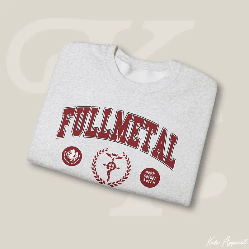 Fullmetal Alchemist Brotherhood Varsity Sweatshirt Casual Clothing T-Shirts, Hoodie | WearSparks.com