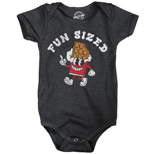 Fun Sized Baby Bodysuit Funny Sarcastic Candy Bar Graphic Novelty Jumper For Infants Funny Baby Onesies Sarcastic Onesie...