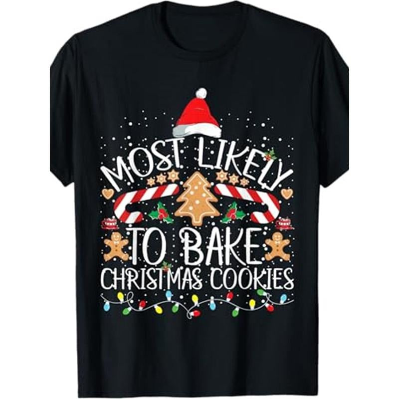 Fun bakers most likely to bake at Christmas -100% cotton T-shirt Made in USA Hoodie, Sweatshirt | WearSparks.com