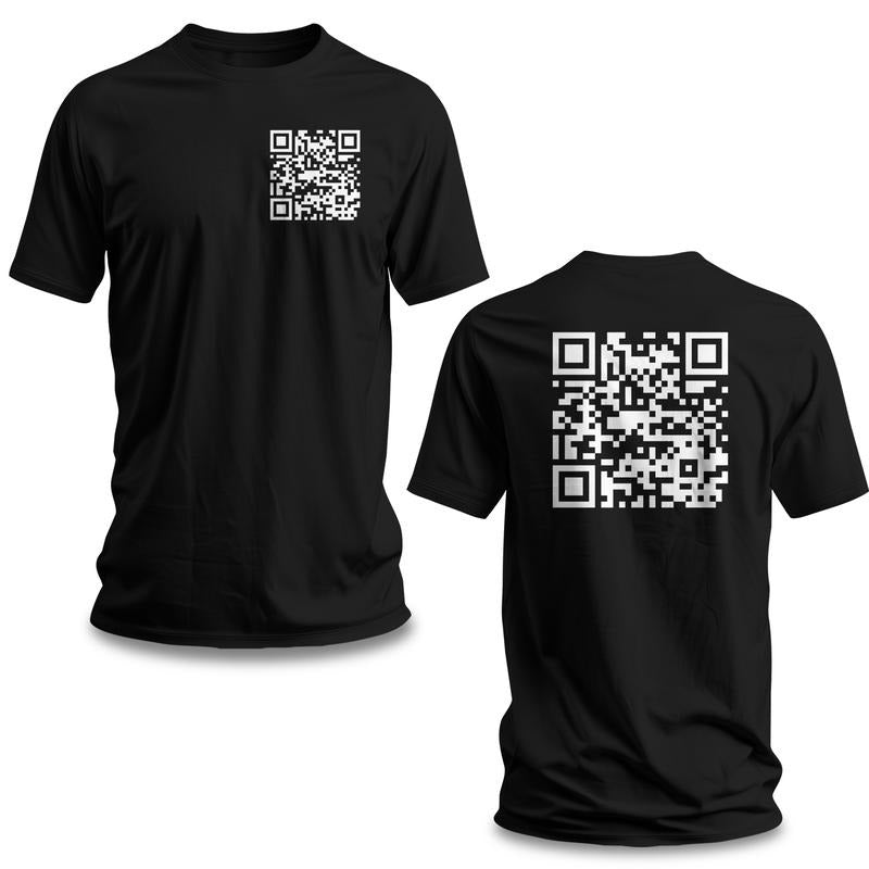 Funny "FU" QR Code Men's T-Shirt - Funny Shirt - Gag Gift Hoodie, Sweatshirt | WearSparks.com