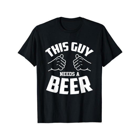 Funny 'This Guy Needs Beer' Graphic Tee