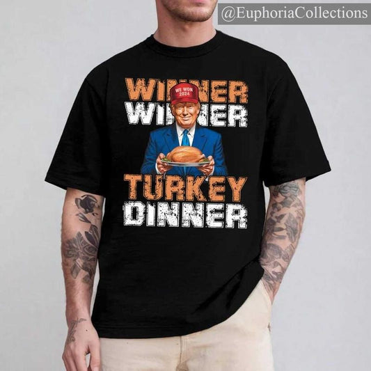 Funny #Trump Winner Winner Turkey Dinner Shirt, #Trump Thanksgiving Humor T-Shirt, Make Thanksgiving Great Again Hoodie ,...