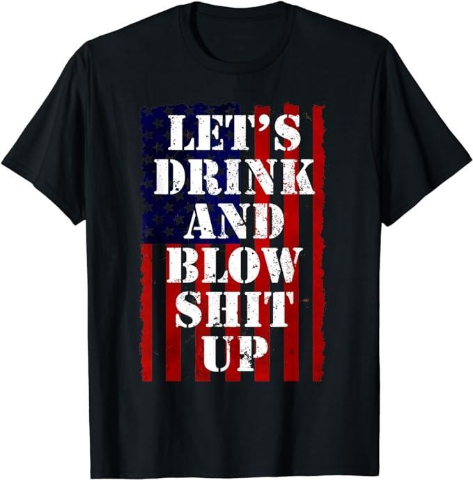 Funny 4th of July Shirts For Men, Funny Fireworks Shirts For Men Women Day Drinking 4th July T-Shirt Menswear Top Casual...