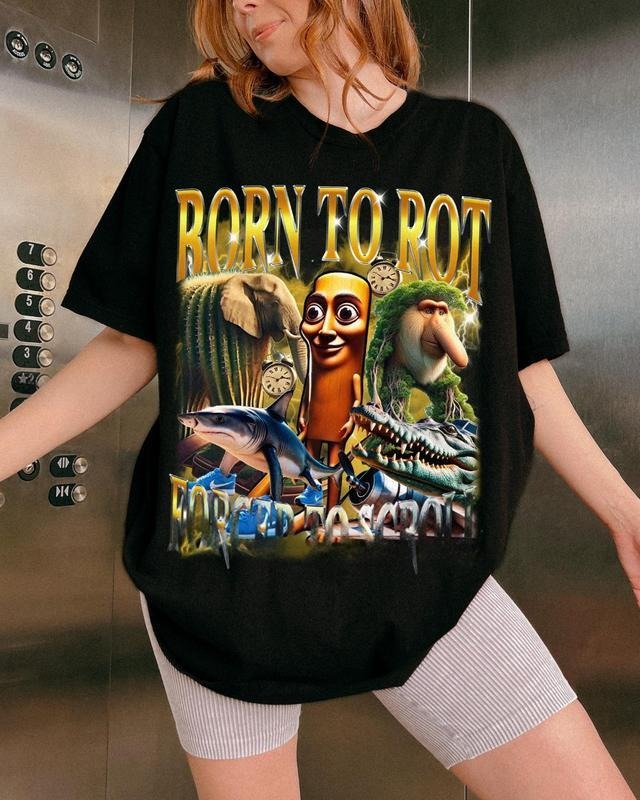 Funny Brainrot italian meme 90s vintage t-shirt, brainrot meme bootleg t-shirt, Bombardino Crocodilo, Trulalero Trulala...