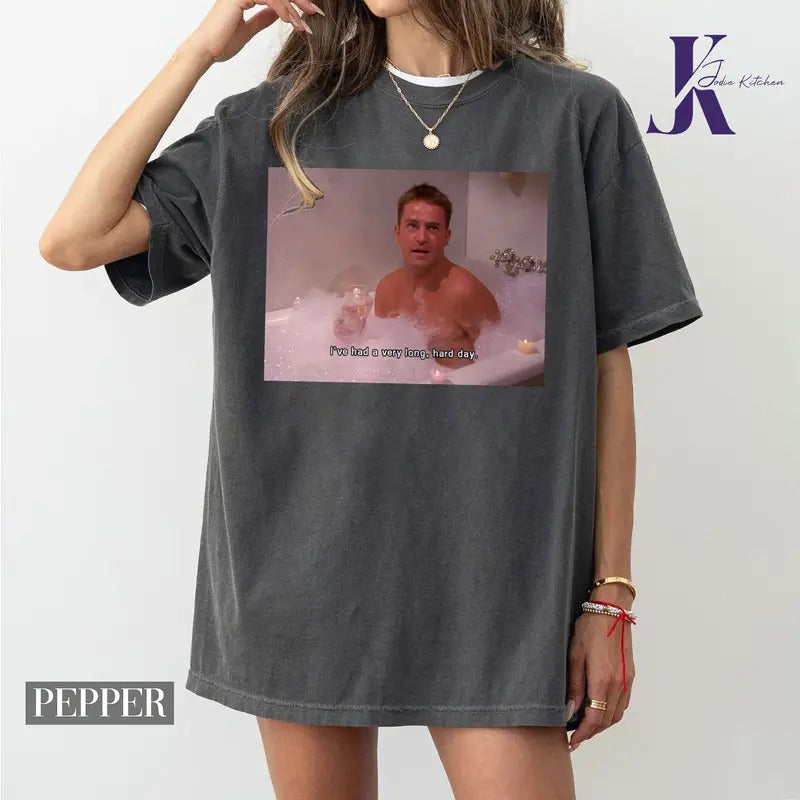 Funny Chandler Comfort Colors Bing Shirt, I've Had A Very Long Hard Day Tshirt, Matthew Friends Shirt, Chandler Bath...