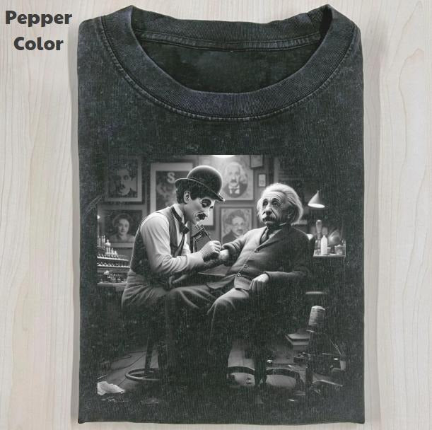 Funny Character Vintage Graphic Tee, The Tramp Tattoo Albert T-Shirt, Unisex Meme Cringe Funny Shirt, Menswear Womenswear...
