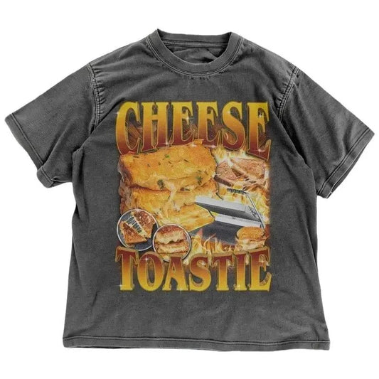 Funny Cheese Toastie Shirt | 90s Foodie Graphic Tee | Food Lover Gift | Retro Food Shirt | Grilled Cheese Unisex Tee |...