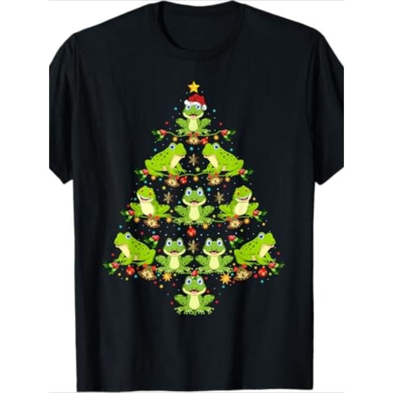 Funny Christmas Frog Graphic Tee