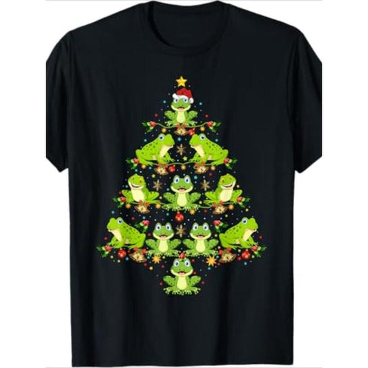 Funny Christmas Frog Graphic Tee
