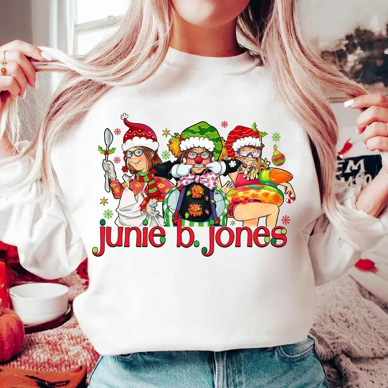 Funny Christmas Junie B Jones Shirt Teacher Gift Children Book Shirt Junie B Jones Xmas Shirt Teacher Xmas Shirt School...
