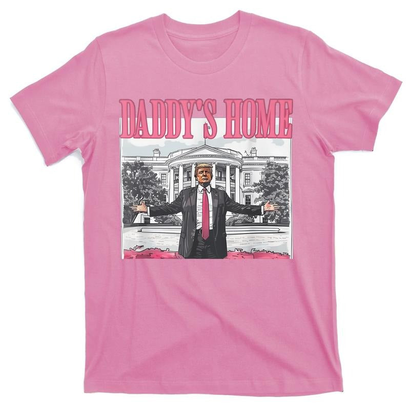 Funny Daddy's Home Donald Trump 2024 Election T-Shirt Crewneck Casual Hoodie, Sweatshirt | WearSparks.com