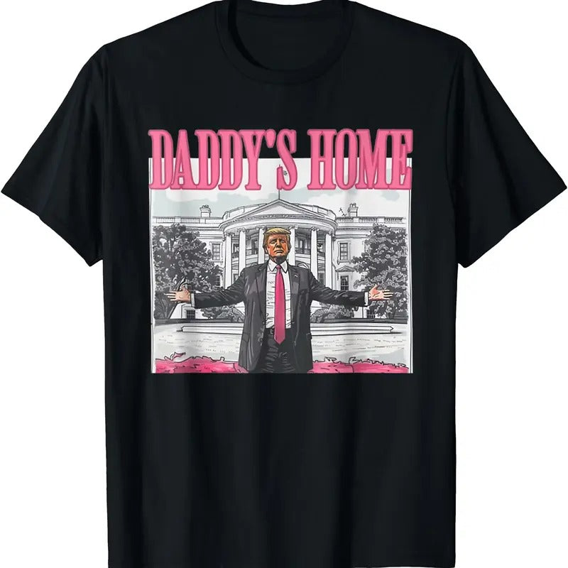 Funny Daddy's Home Trump Pink 2024 Take America Back 2024 T-Shirt Hoodie, Sweatshirt | WearSparks.com