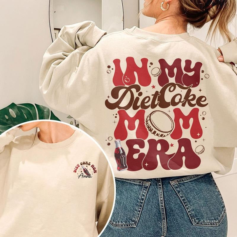 Funny Diet Coke Mom Shirt Design In My Diet Coke Era Instant Diet Coke Mom Sublimation Design Gift For Her Workout Hoodie...