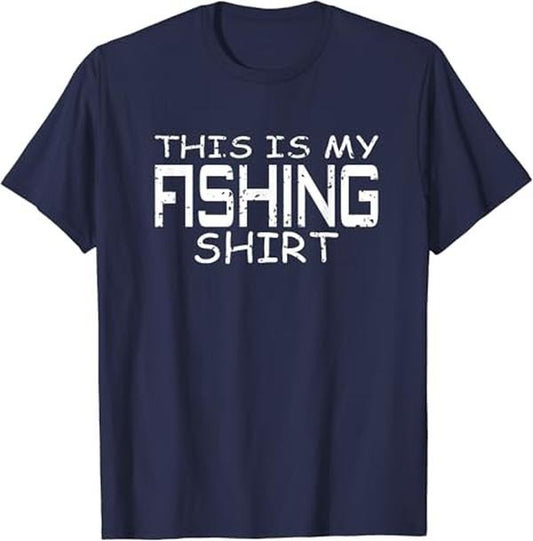 Funny Fishing Shirts, This Is My Fishing T-Shirt Cotton Fashion Casual Classic Hoodie, Sweatshirt | WearSparks.com