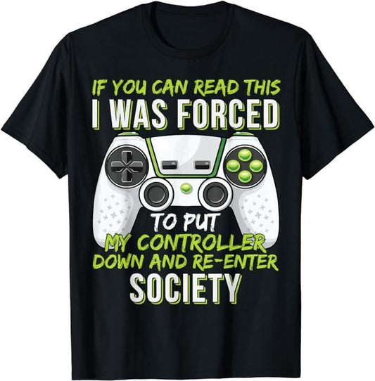 Funny Gamer Shirts, Special Gifts For Gamers, Funny Gaming Boys Girls Men Gamer Video Game T-Shirt Menswear Top Casual...