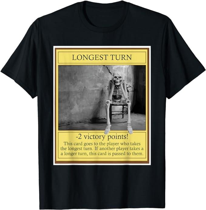 Funny Gamer Shirts, Special Gifts For Gamers, Longest Turn - Funny Tabletop Game Board Gaming Game Night T-Shirt Menswear...