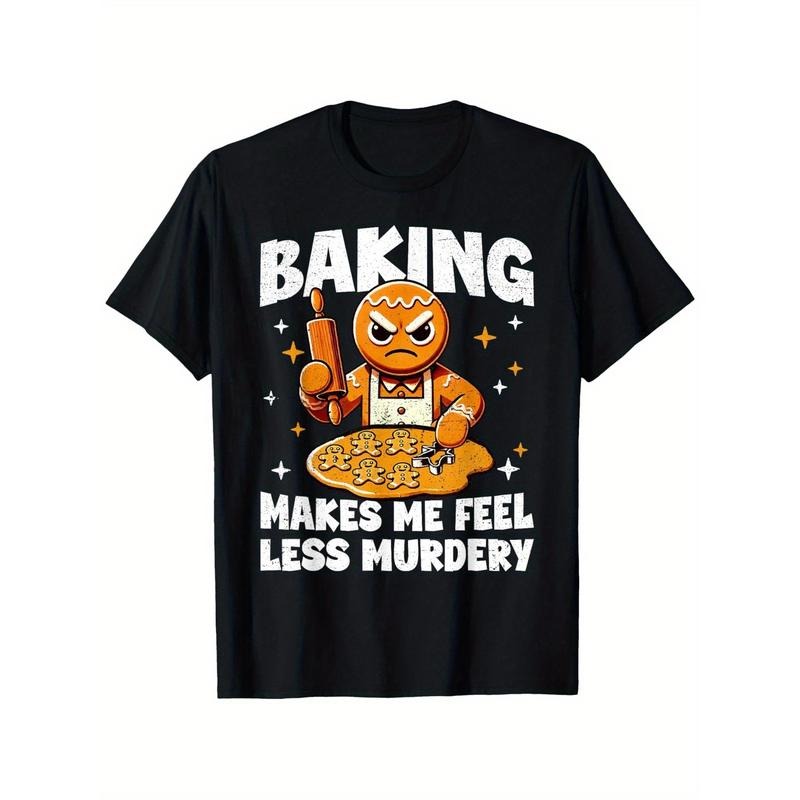 Funny Gingerbread for Man Christmas Tee - 100% Cotton, Casual T-Shirt for Men & Women, Perfect Holiday Gift, Sizes...