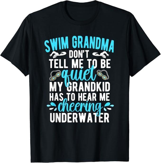 Funny Grandma Shirt, Gift For Grandmother, Funny Swimming Grandma Of A Swimmer T-Shirt Casual Cotton Top Hoodie, Sweatshirt