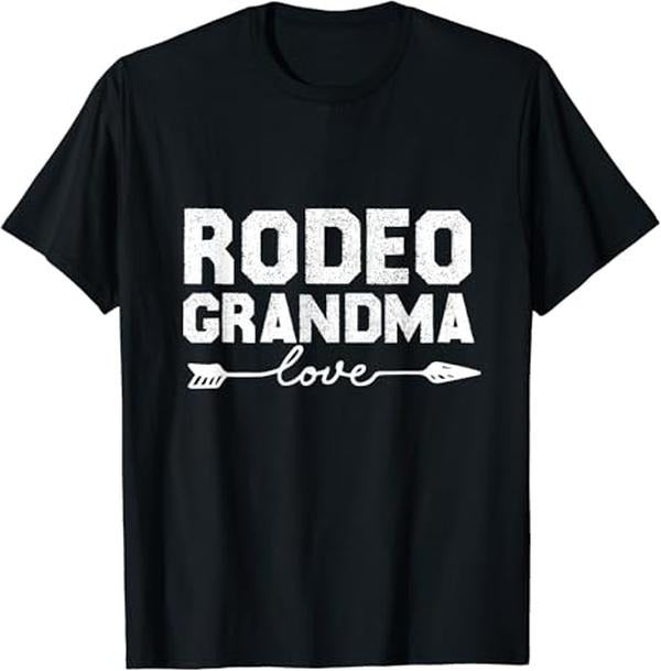 Funny Grandma Shirt, Gift For Grandmother, Rodeo Grandma T-Shirt Casual Cotton Top Hoodie, Sweatshirt | WearSparks.com